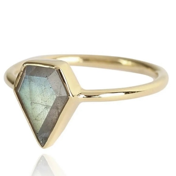 Leah Alexandra Gem ring - Teal - Picture 2 of 4